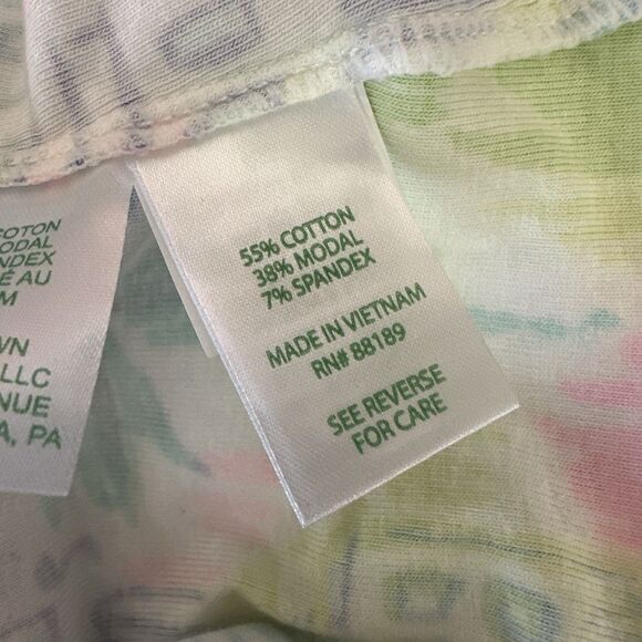 Lilly Pulitzer Halee Top Short Sleeve Private Island Palm Tree  SMALL - Picture 8 of 8